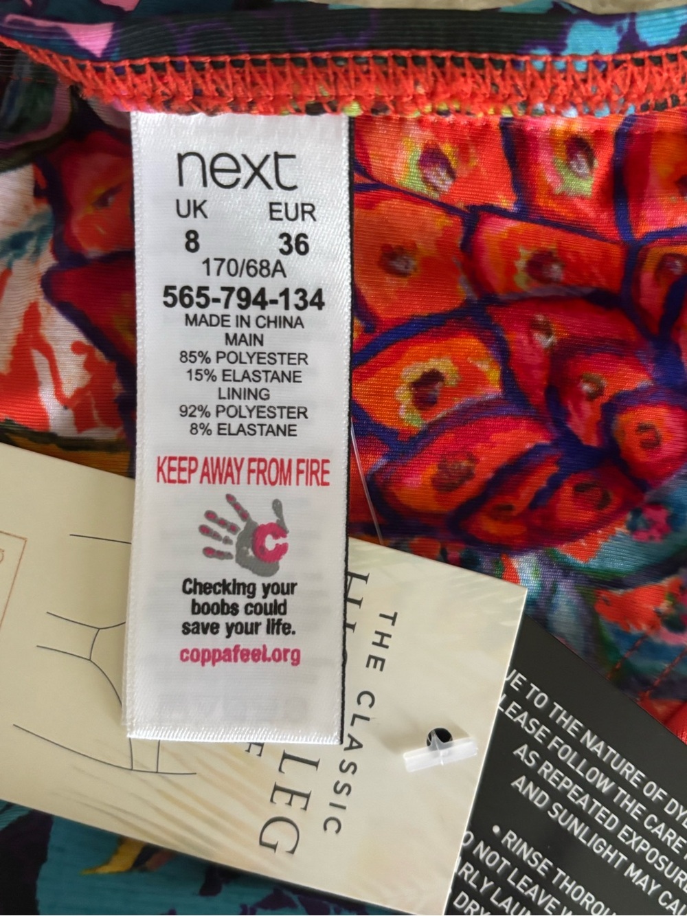 next Coral Multicolor Floral Bikini Top and Bottoms - Picture 7 of 8